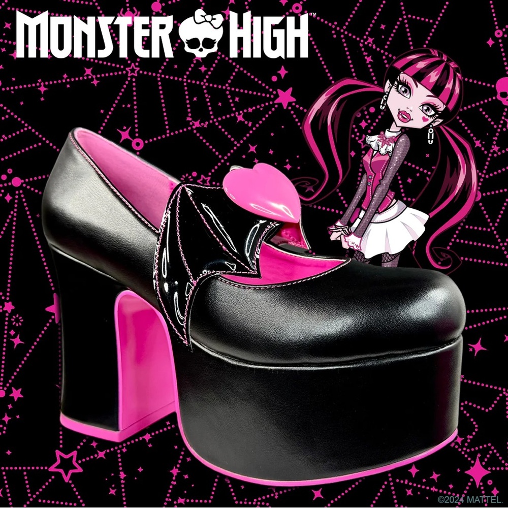 NWOB YRU Monster High Draculaura Deelite Heels